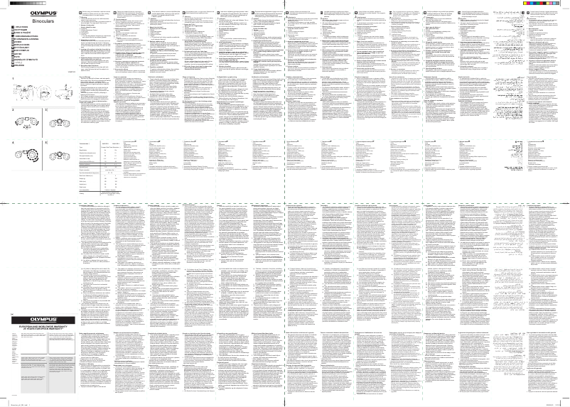 Page n°1 - Manuel utilisateur Olympus 8x21 RC II