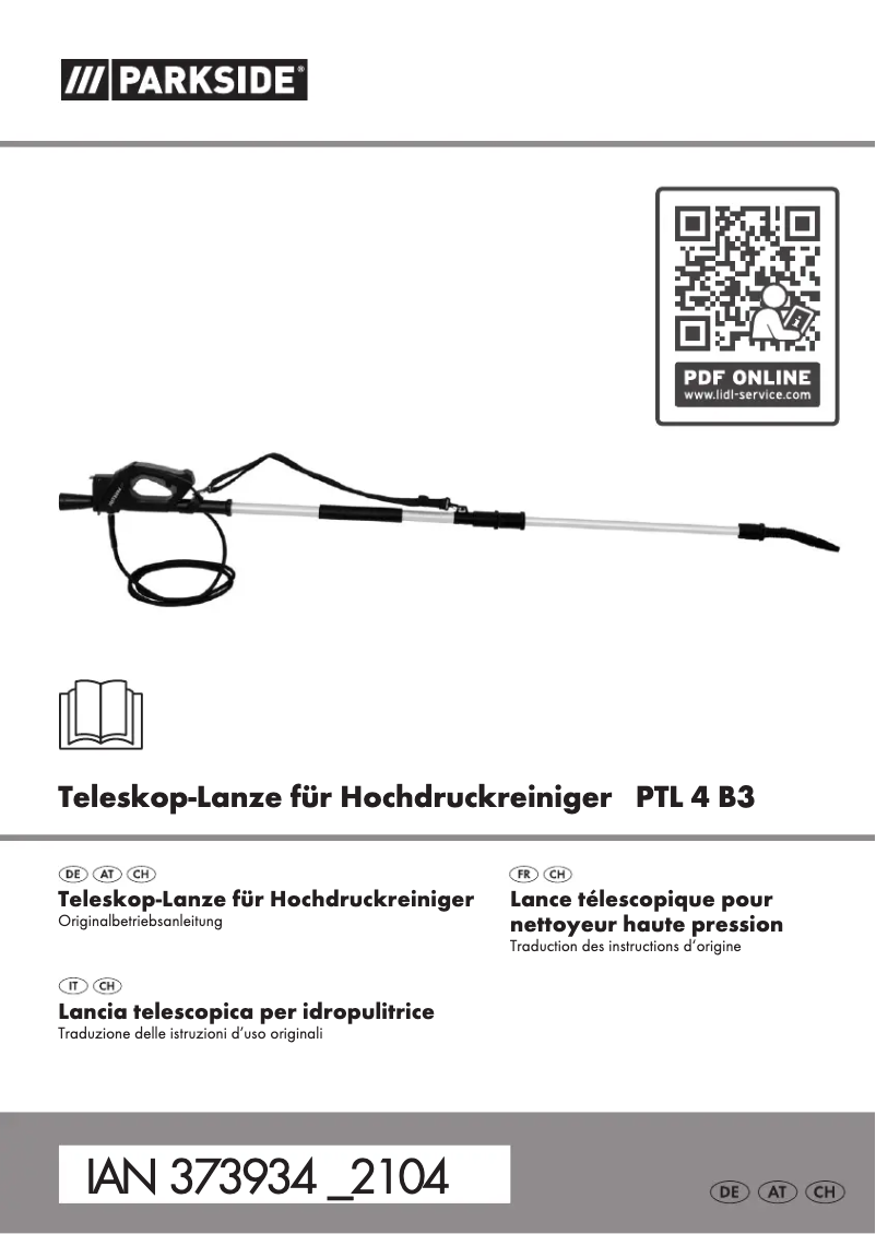 Image de la première page du manuel de l'appareil PTL 4 B3