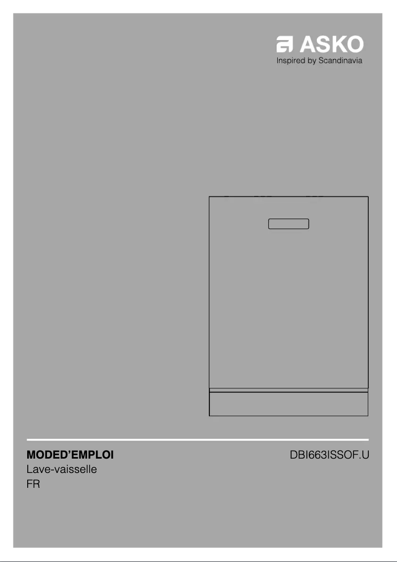Page n°1 - Manuel utilisateur Asko DBI663ISSOF.U