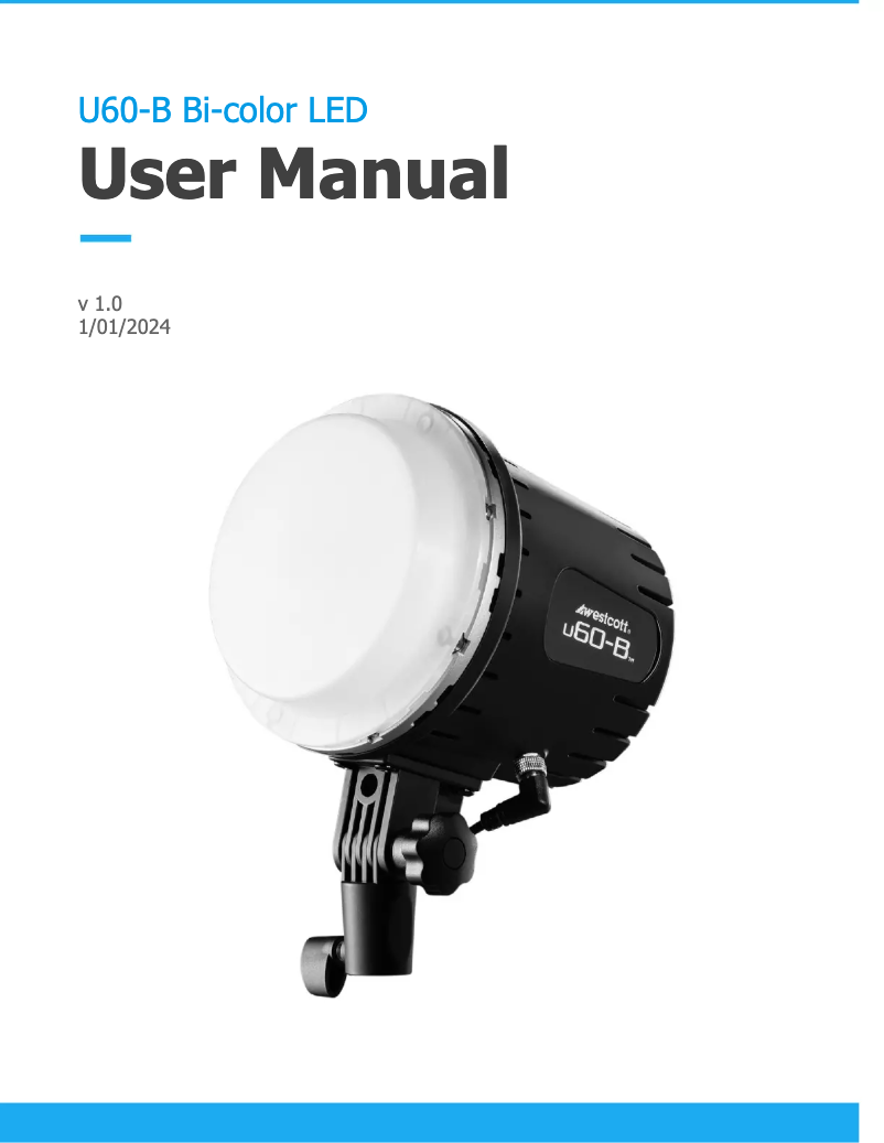 Image de la première page du manuel de l'appareil U60-B