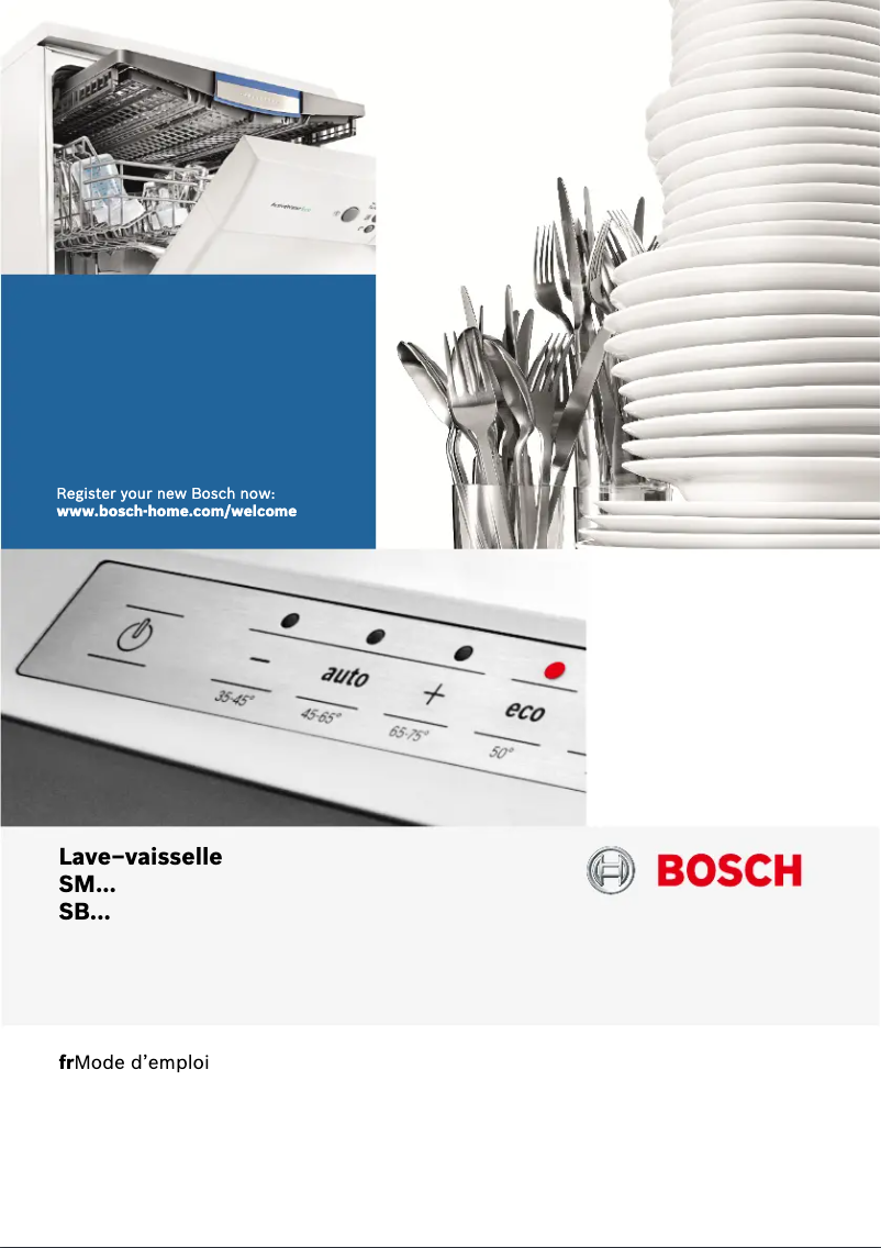 Page n°1 - Manuel utilisateur Bosch SBE68TX26E