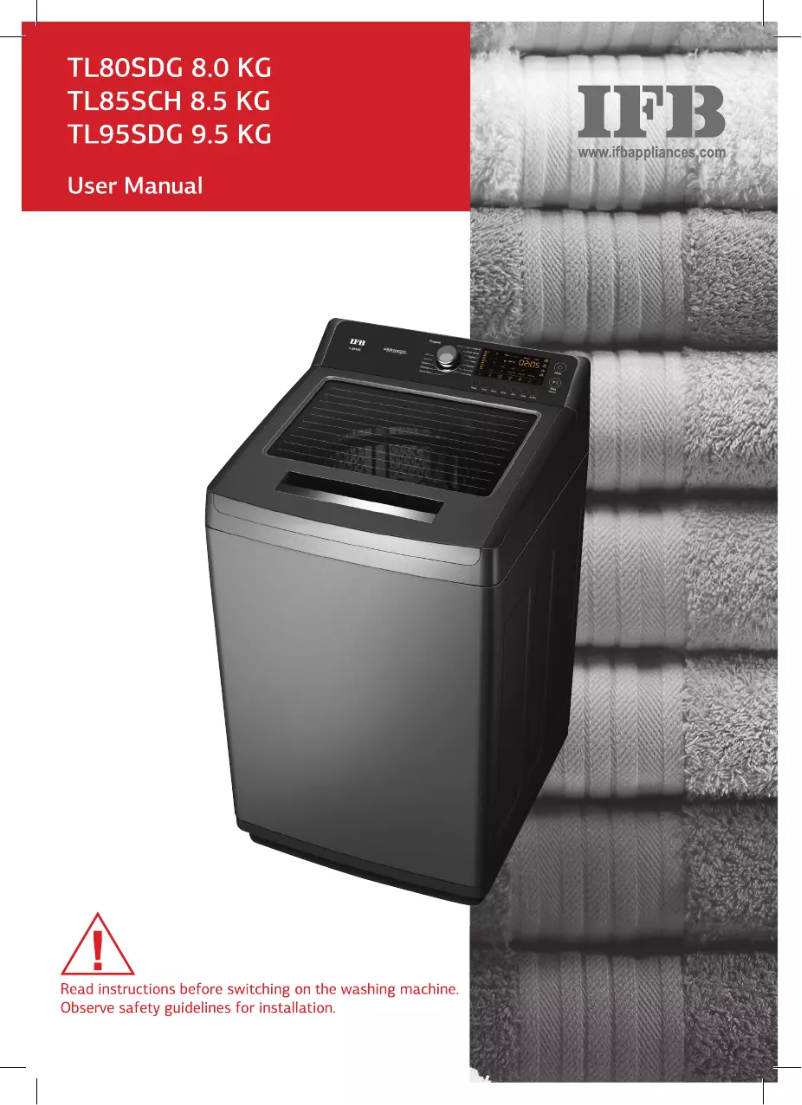 Page 1 de la notice Manuel utilisateur IFB TL80SDG