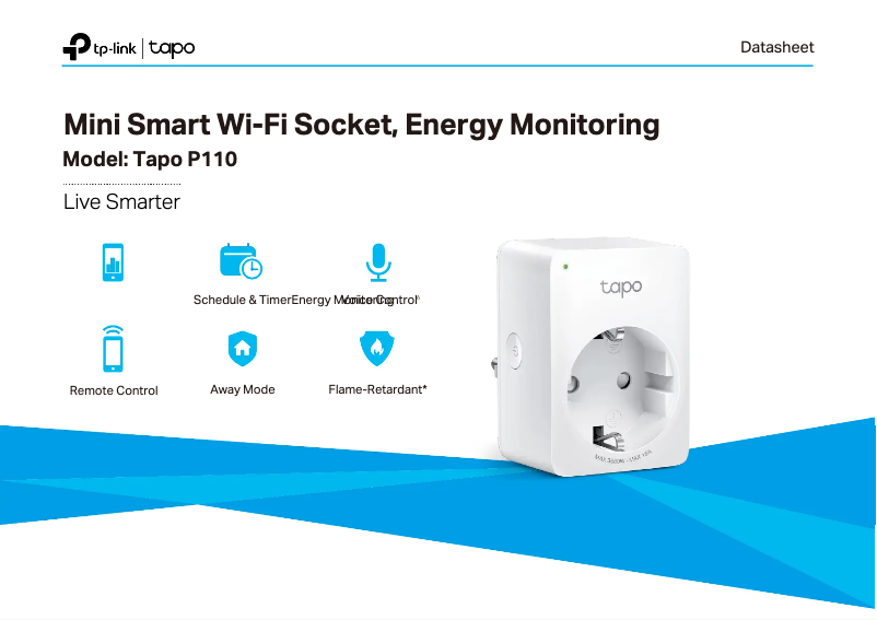Page n°1 - Fiche technique TP-Link Tapo P110