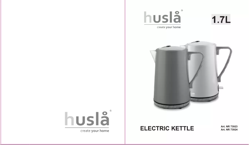 Page 1 de la notice Manuel utilisateur Husla 73924