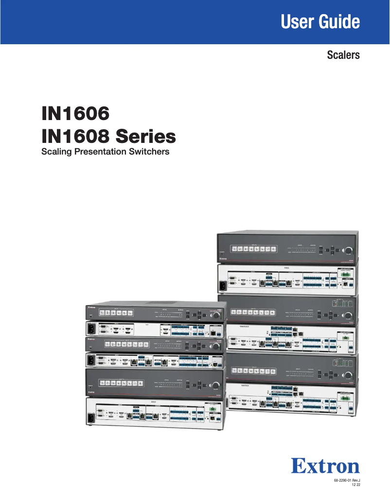 Page n°1 - Manuel utilisateur Extron IN1606