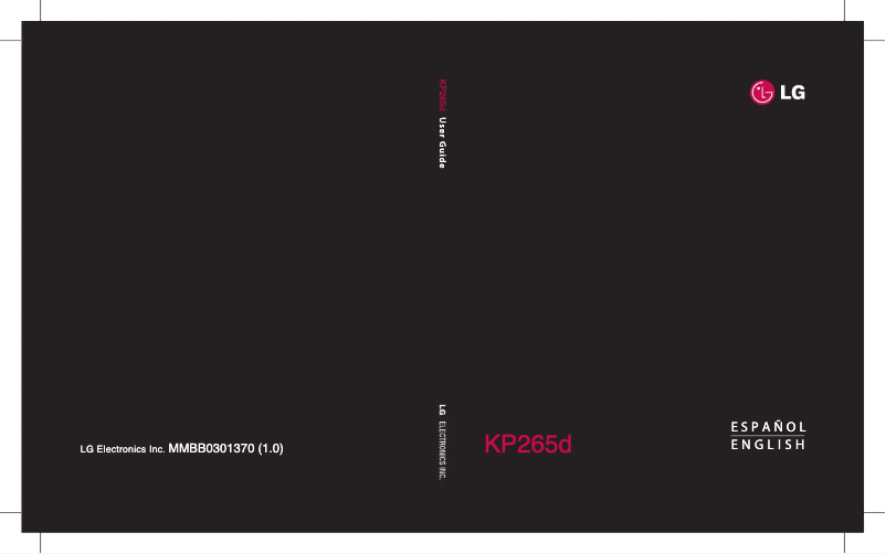Página 1 del manual Manual de usuario LG KP265D