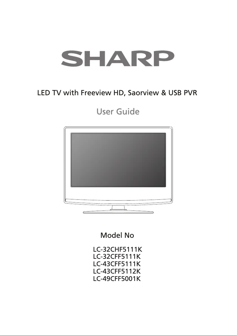 Page n°1 - Manuel utilisateur Sharp LC-32CHF5111K