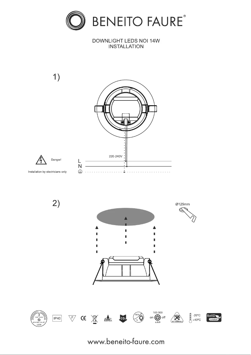 Page n°1 - Manuel utilisateur Beneito NOI 14W