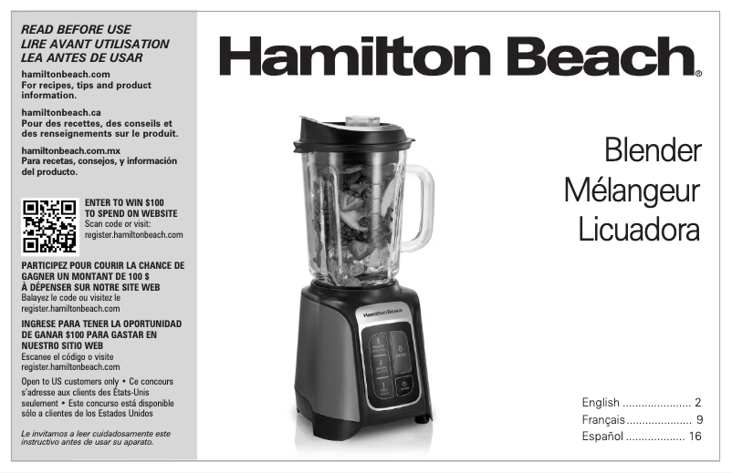 Image de la première page du manuel de l'appareil PowerMax 58600