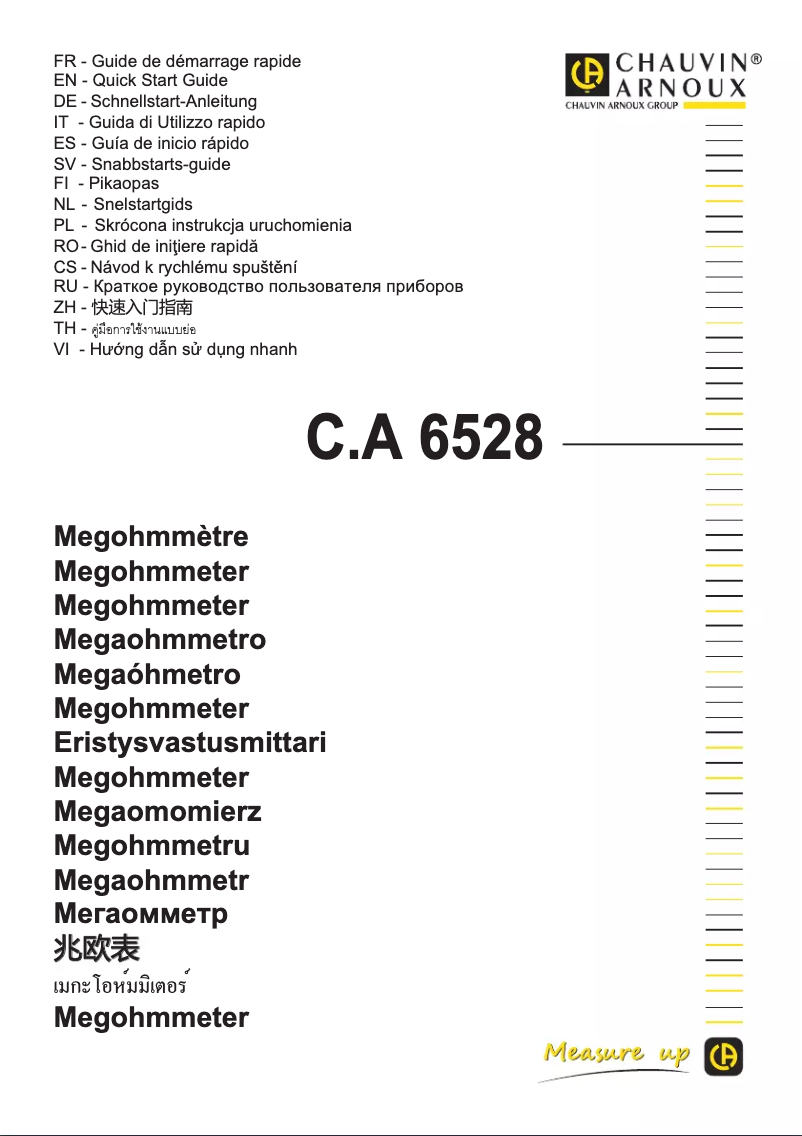 First page image of the manual for C.A 6528