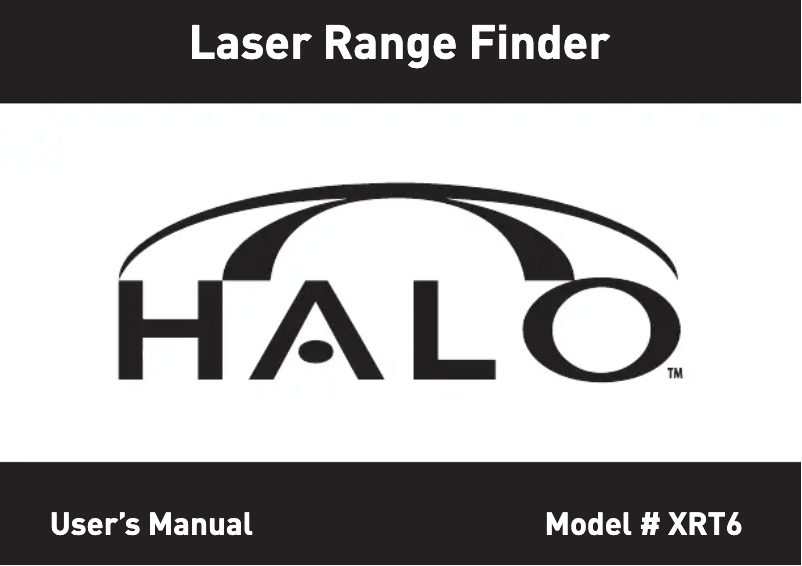 Page 1 de la notice Manuel utilisateur Halo XRT62