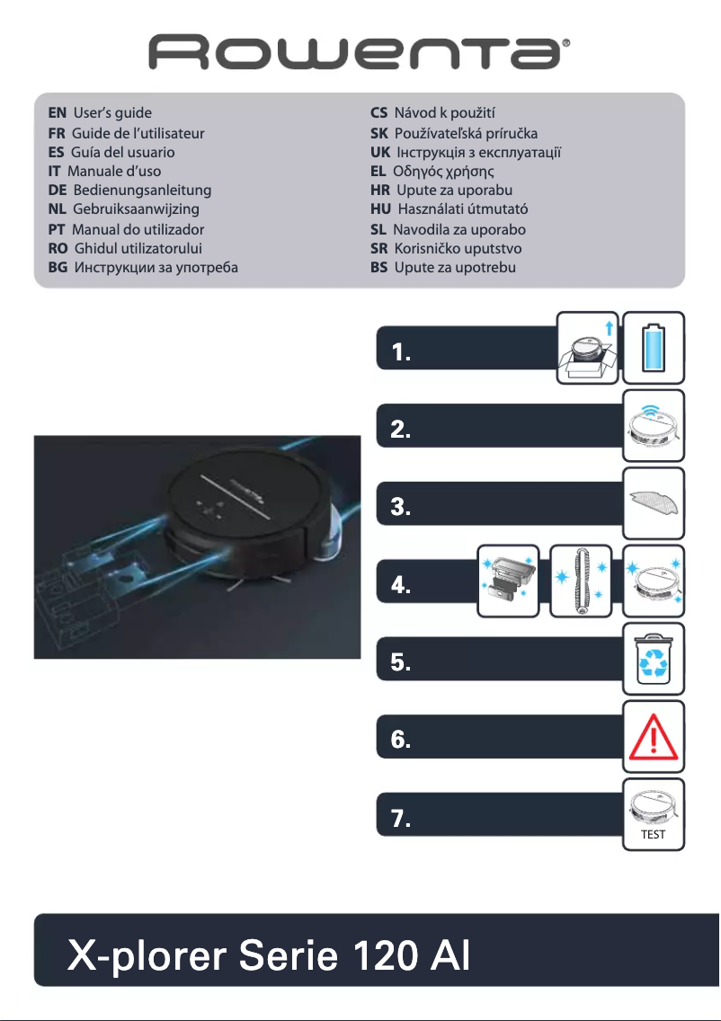 Página 1 del manual Manual de usuario Rowenta X-Plorer Serie 120 AI RR7867