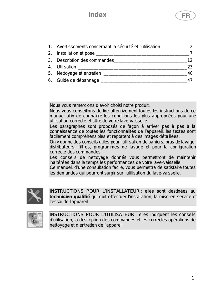 Page n°1 - Manuel utilisateur Smeg STL62338LFR