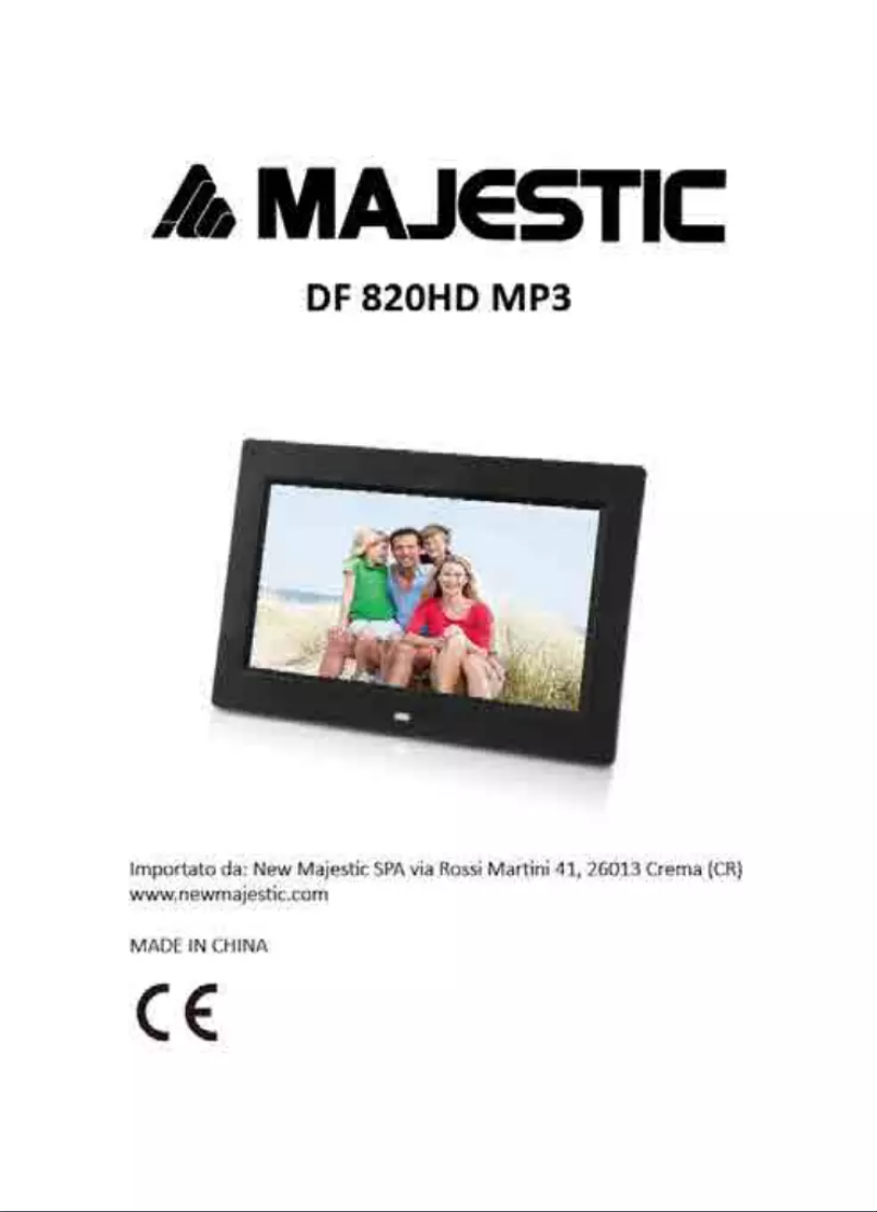 Imagen de la primera página del manual del dispositivo DF-820