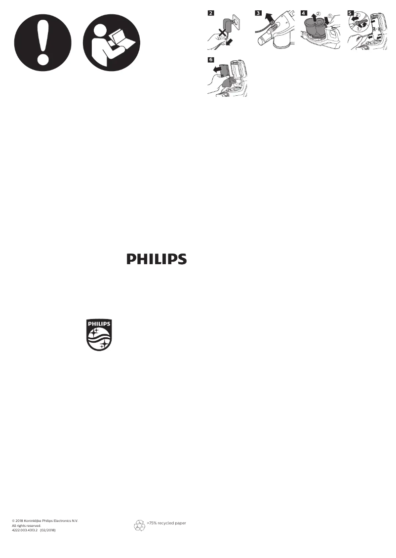 Page 1 de la notice Mode d'emploi Philips SpeedPro Max FC6814