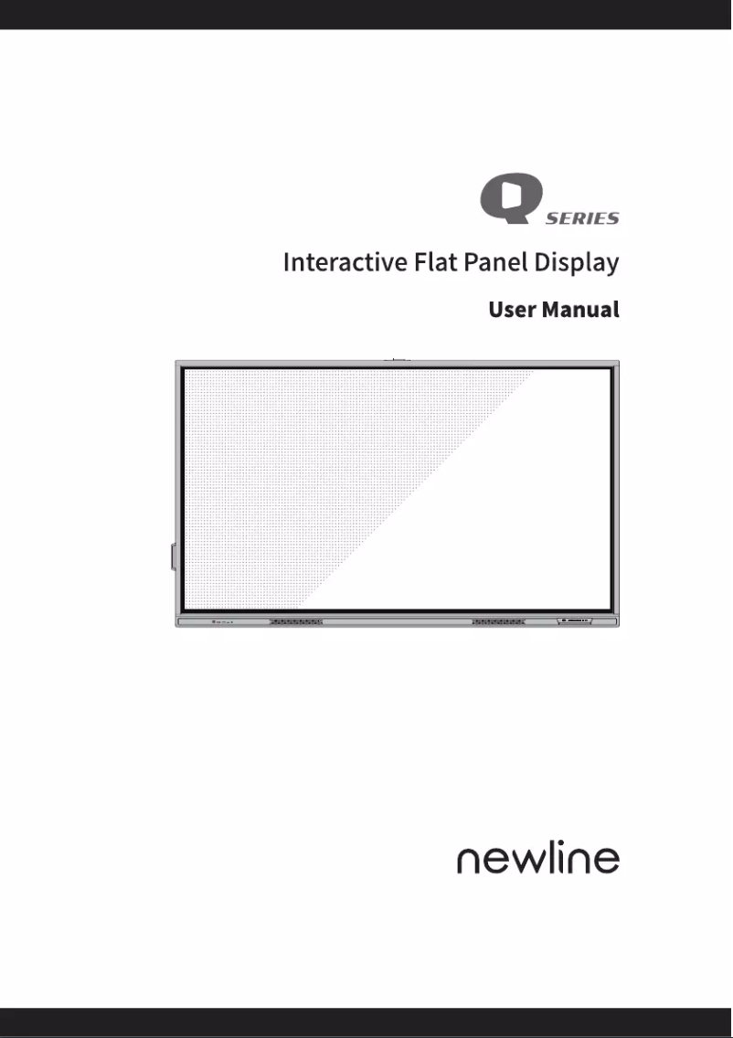 Page n°1 - Manuel utilisateur Newline TT-5521Q