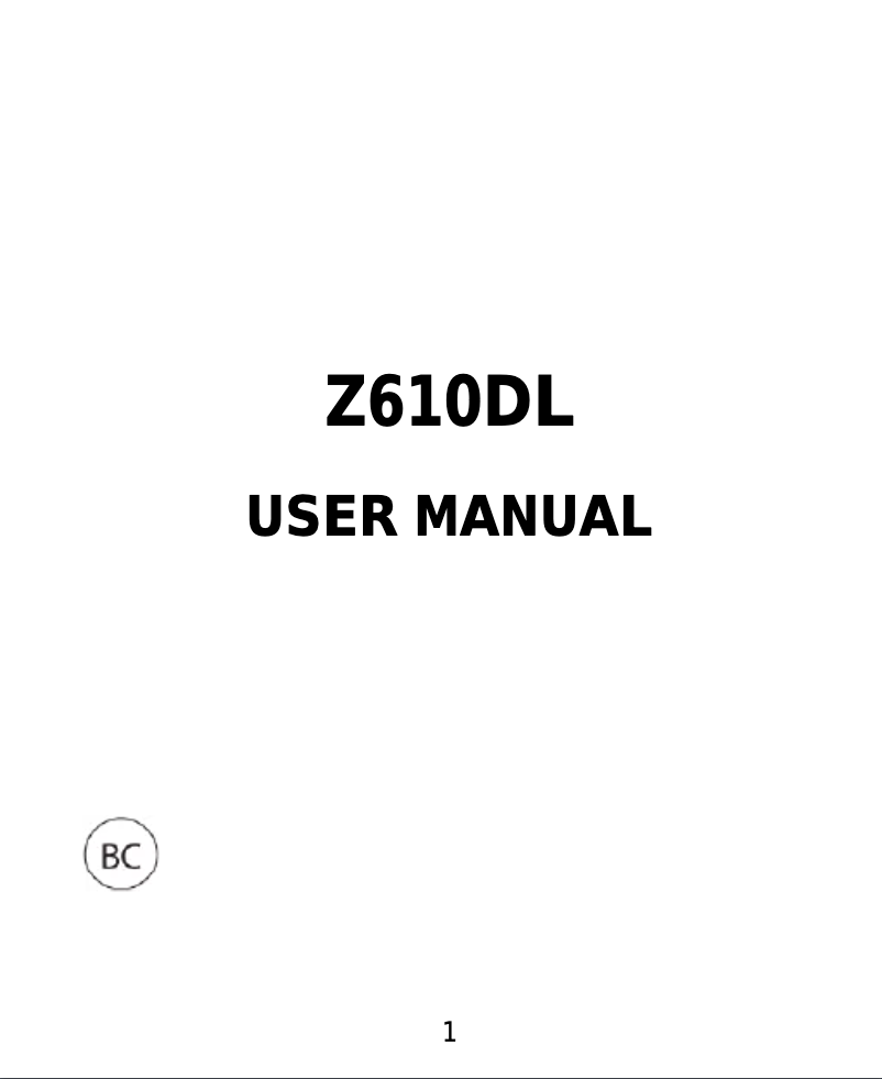 Page 1 de la notice Manuel utilisateur ZTE Blade Max View