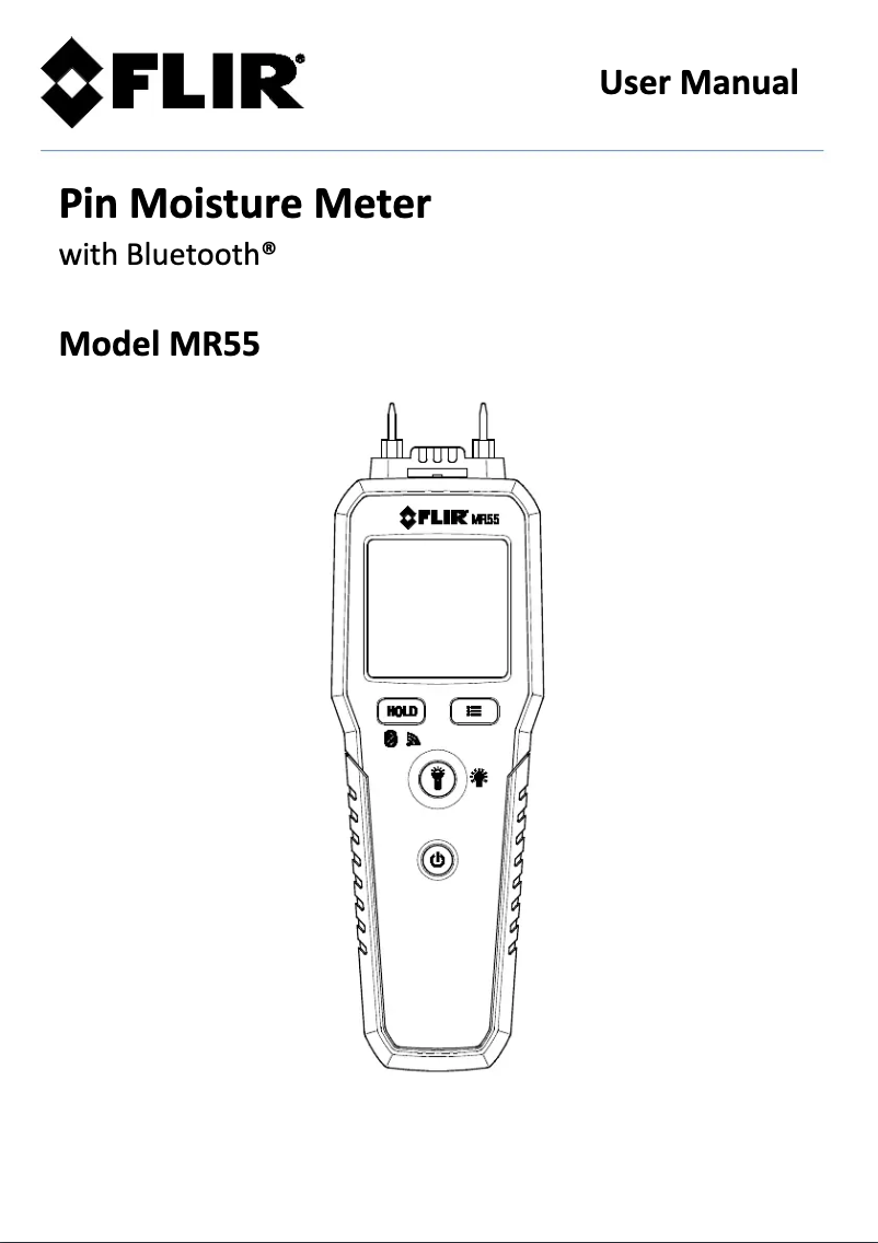 Page 1 de la notice Manuel utilisateur FLIR MR55
