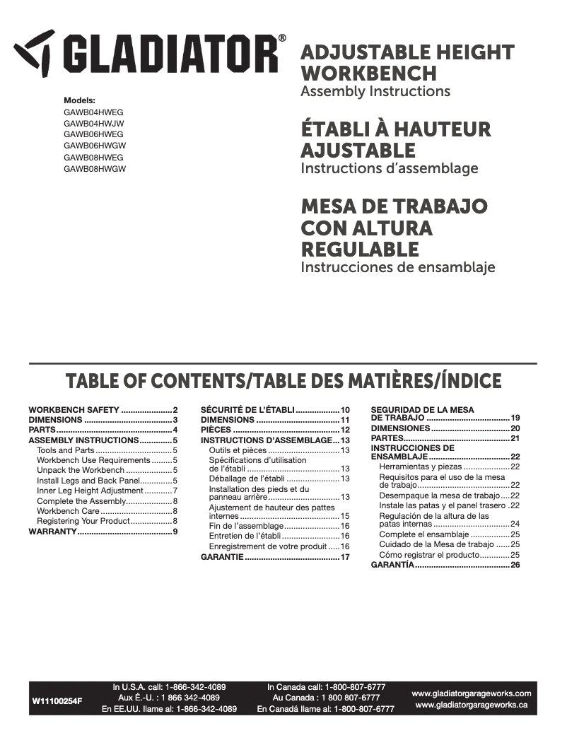 Image de la première page du manuel de l'appareil GAWB08HWEG