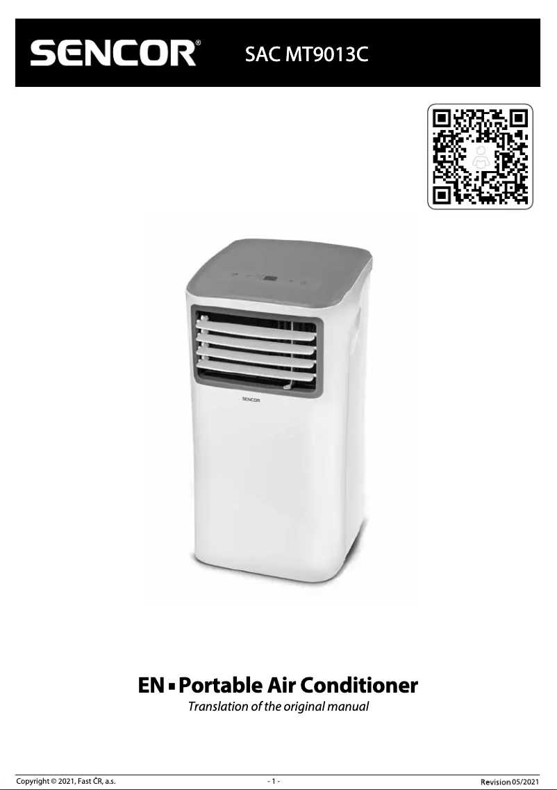 Image de la première page du manuel de l'appareil SAC MT9013C