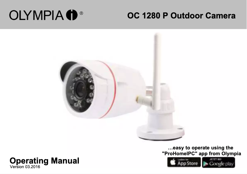 Page 1 de la notice Manuel utilisateur Olympia OC 1280P