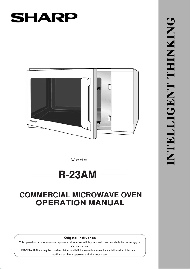 Page 1 de la notice Manuel utilisateur Sharp R-23AM