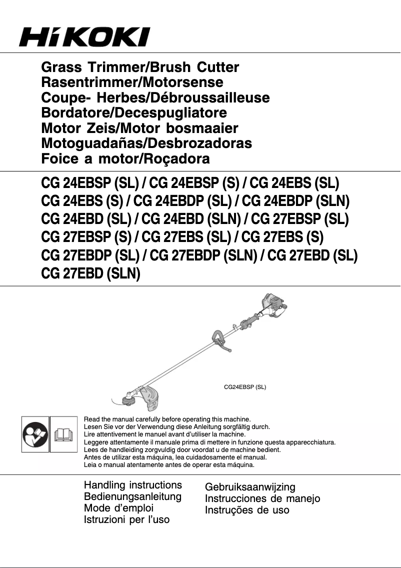 Página 1 del manual Manual de usuario HiKOKI CG 27EBDP(SLN)