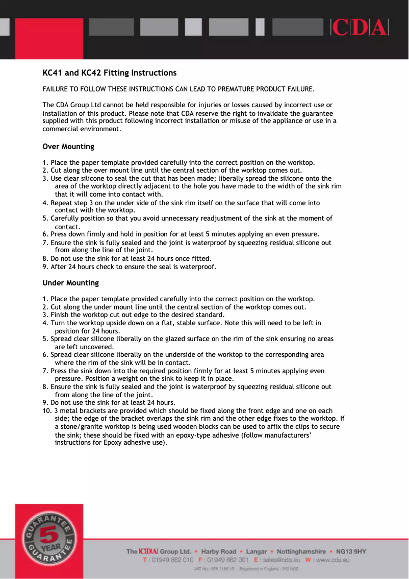 Página 1 del manual Manual de usuario CDA KC41