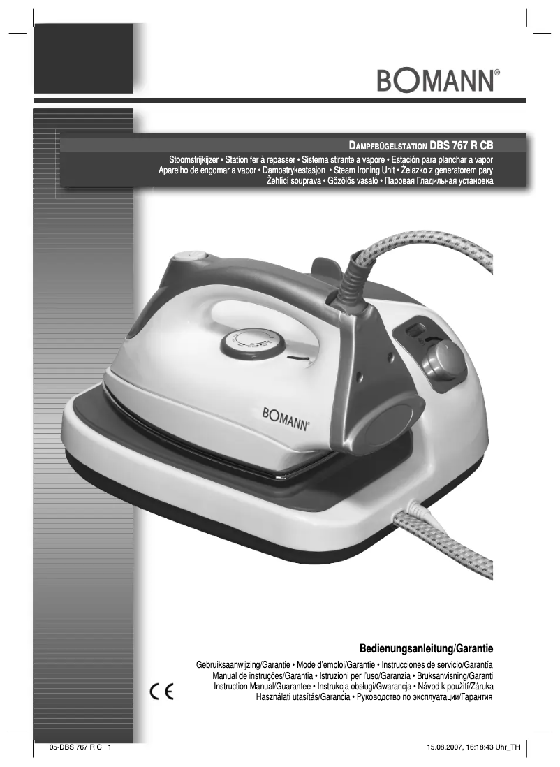 Image de la première page du manuel de l'appareil DBS 767 R CB