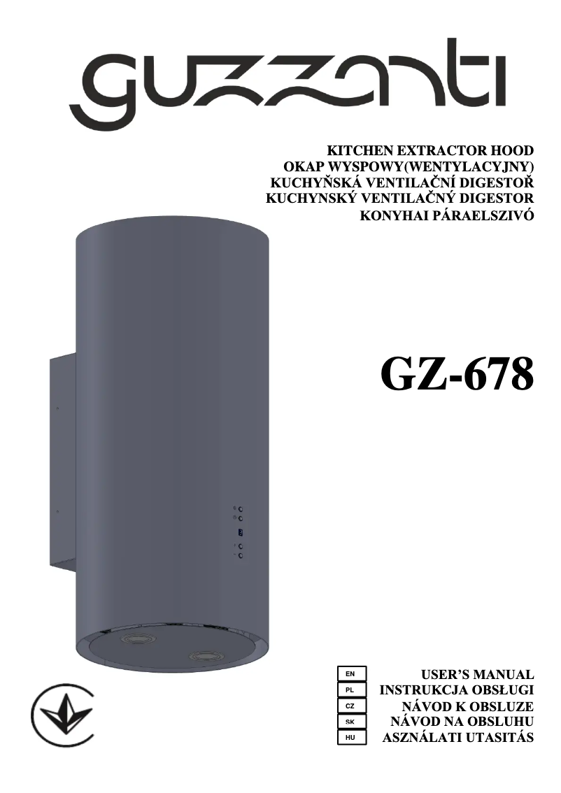 Page 1 de la notice Manuel utilisateur Guzzanti GZ 678B