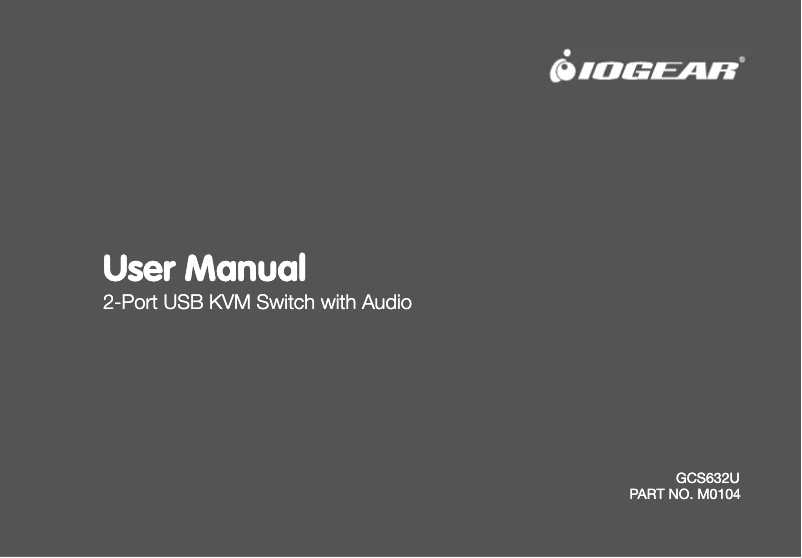 Image de la première page du manuel de l'appareil GCS632U