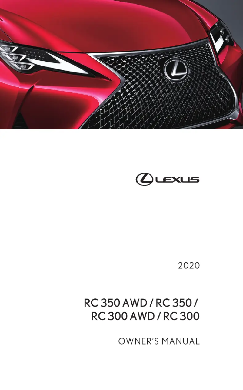 Image de la première page du manuel de l'appareil RC 300 AWD (2020)