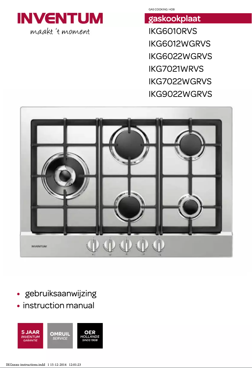 Image de la première page du manuel de l'appareil IKG6010
