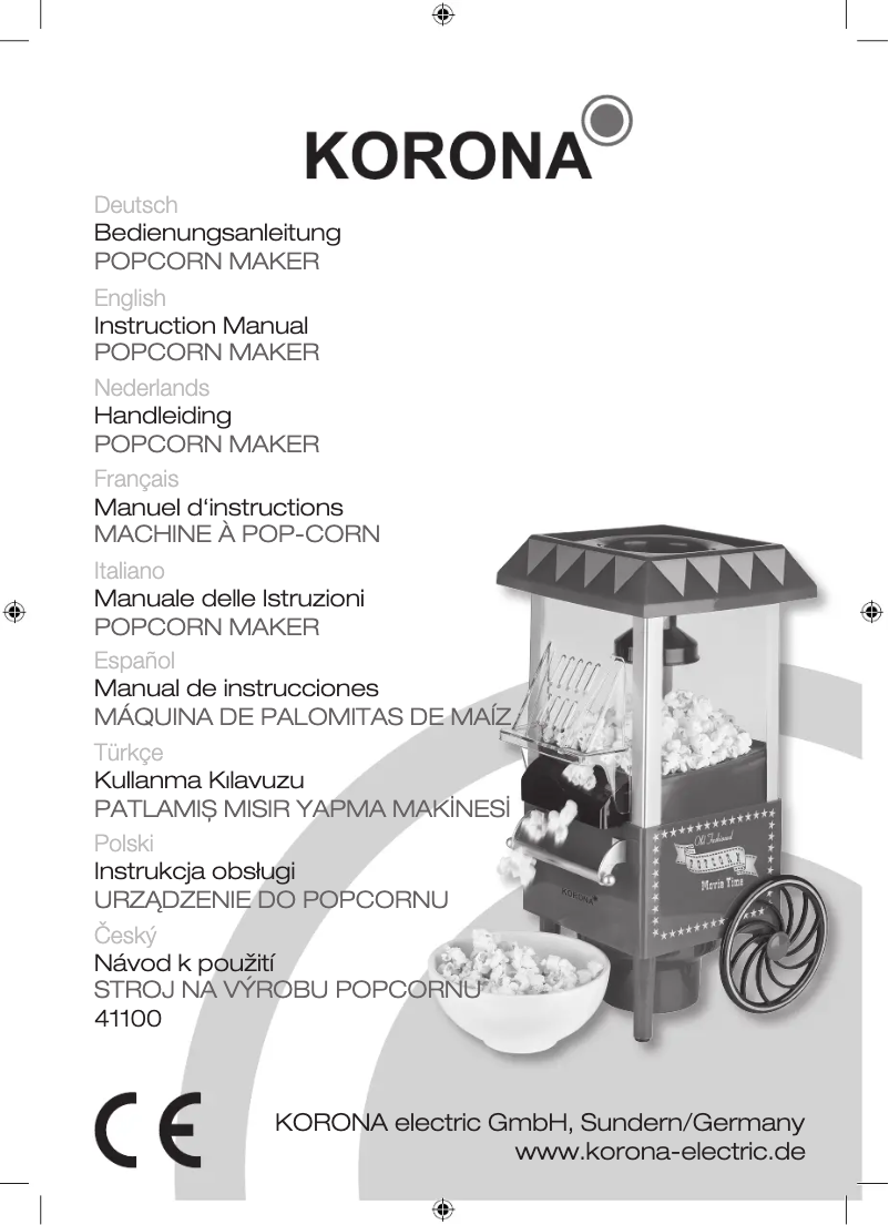 Página 1 del manual Manual de usuario Korona 41100