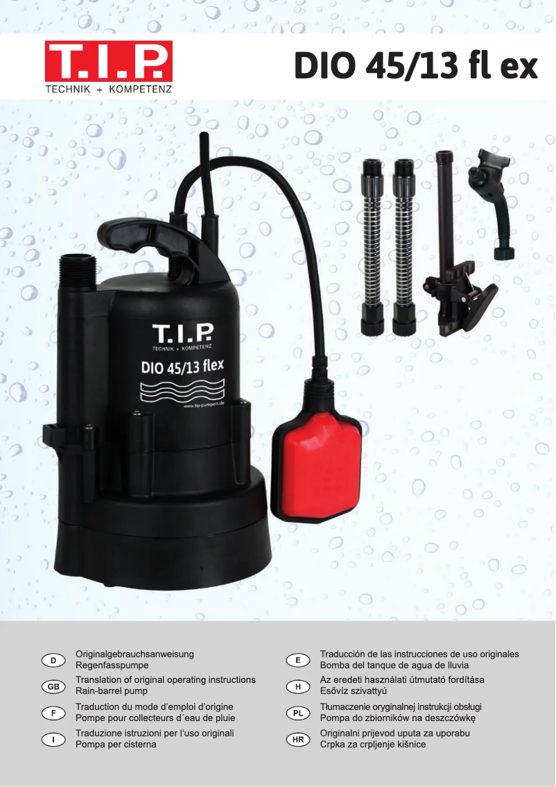 Page 1 de la notice Manuel utilisateur T.I.P. Dio 45/13 Flex
