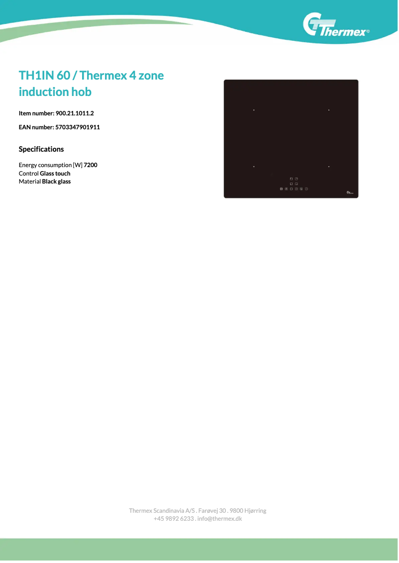 Image de la première page du manuel de l'appareil TH1IN 60