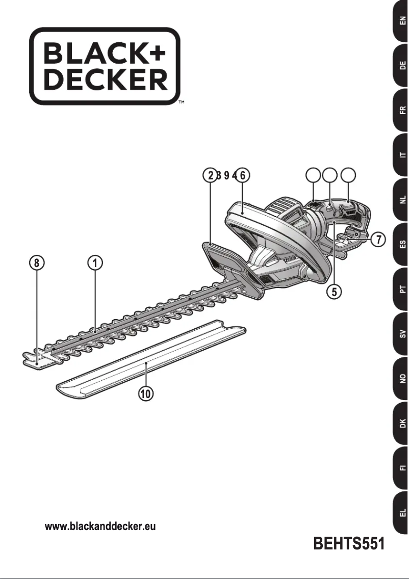 Image de la première page du manuel de l'appareil BEHTS551