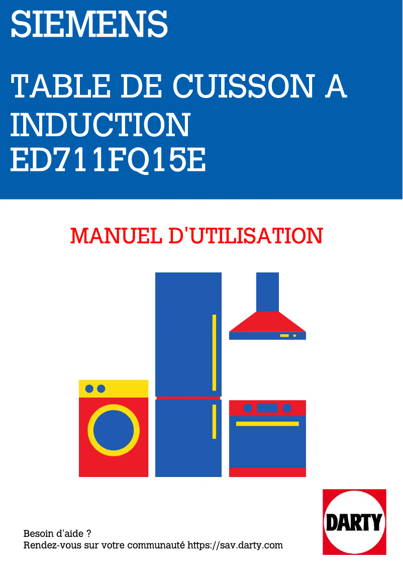 Image de la première page du manuel de l'appareil iQ500 ED711FQ15E