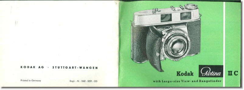 Page n°1 - Manuel utilisateur Kodak Retina II C