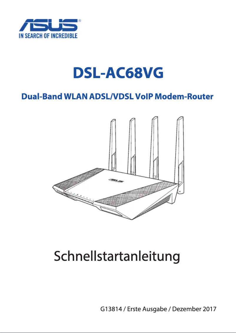 Page 1 de la notice Manuel utilisateur Asus DSL-AC68VG