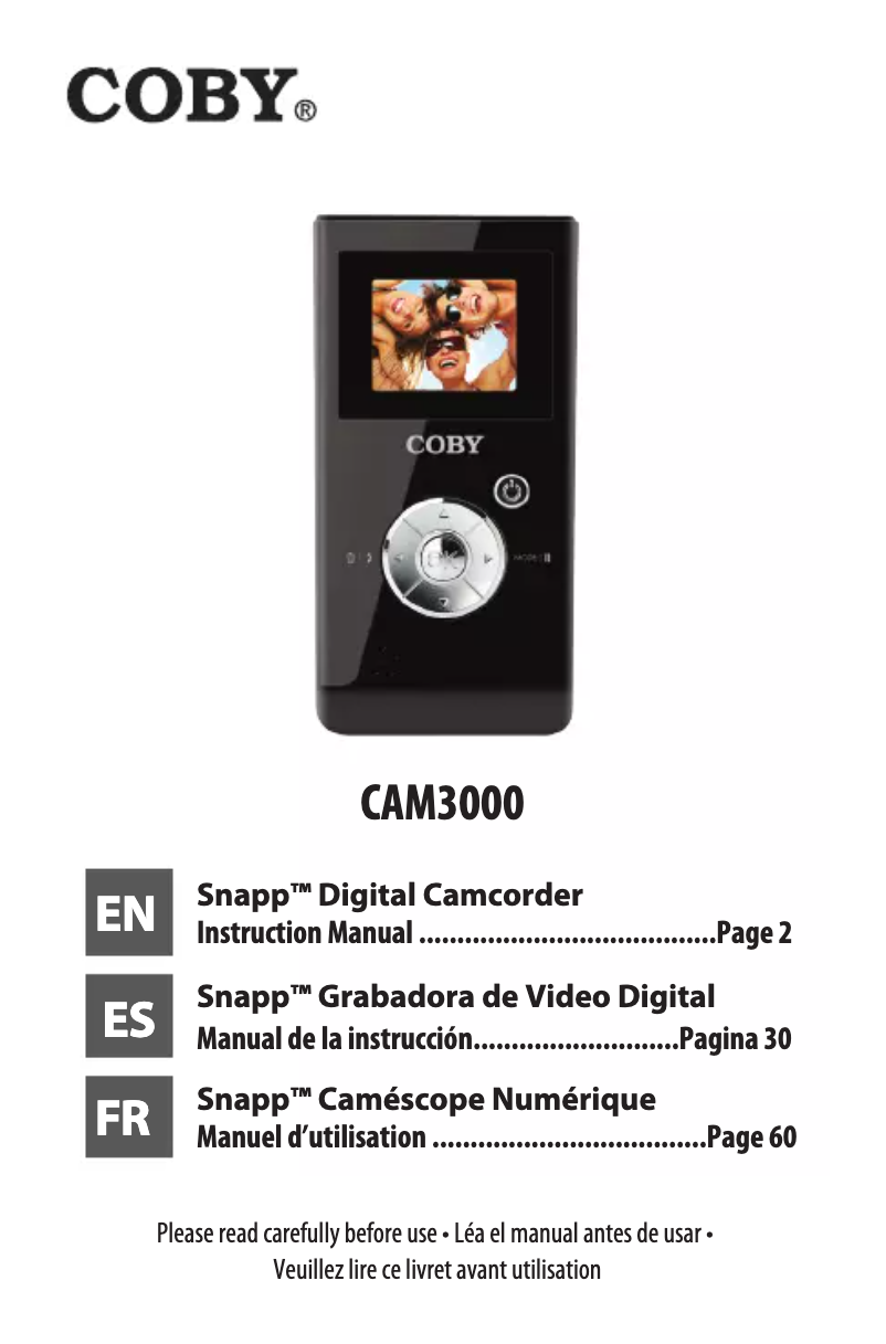 Página 1 del manual Manual de usuario Coby Snapp