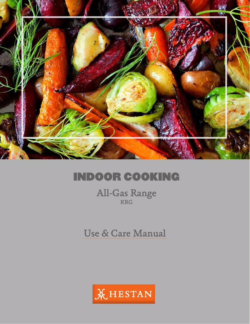 Page 1 de la notice Manuel d'utilisation et d'entretien Hestan KRG365LPBU