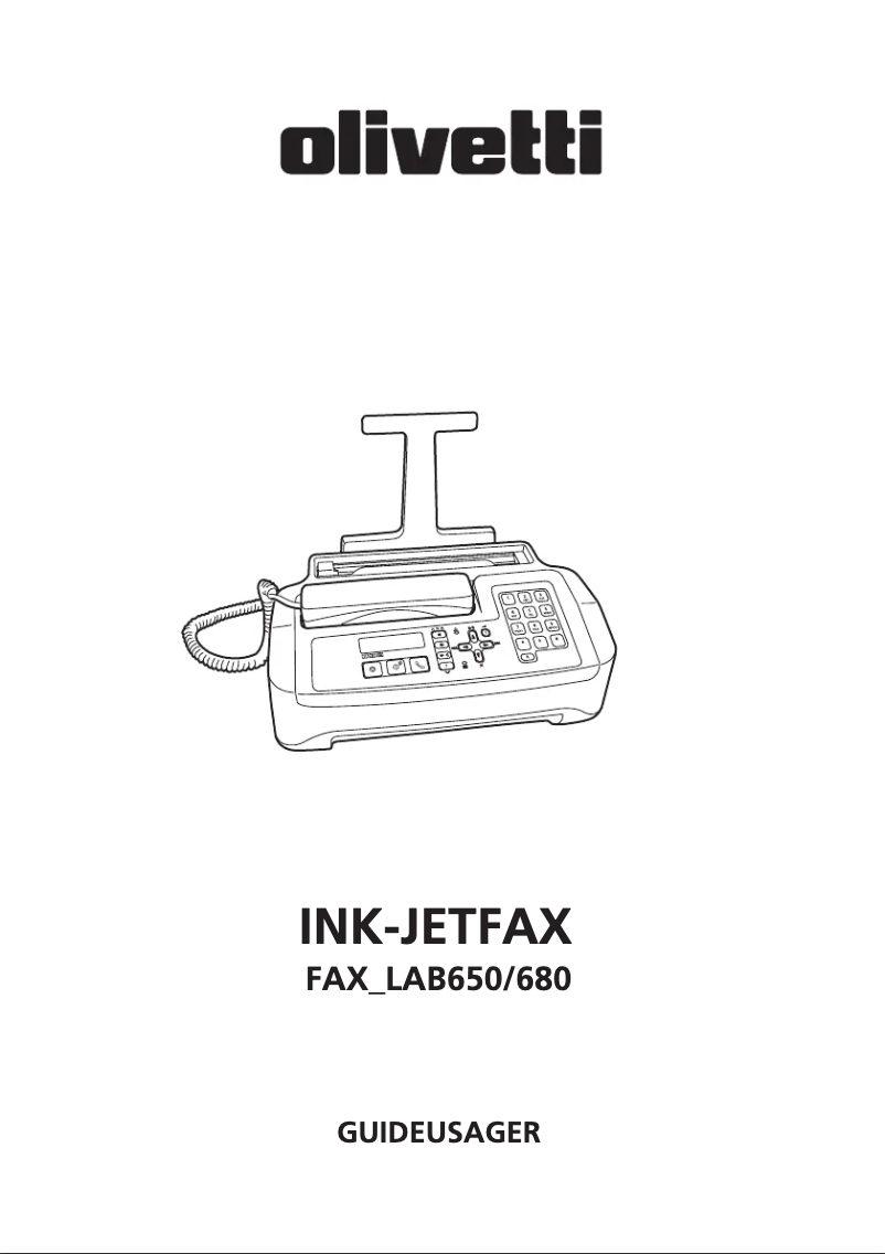 Page 1 de la notice Manuel utilisateur Olivetti Fax-Lab 680