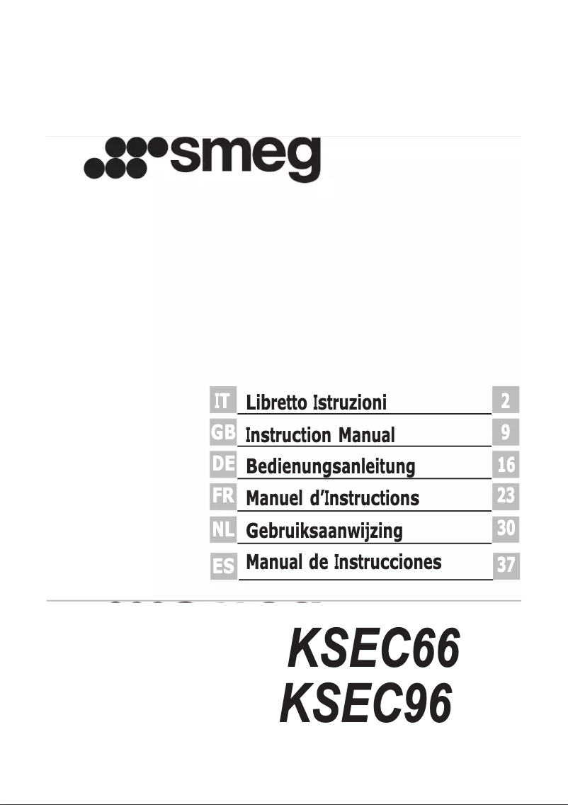 Page 1 de la notice Manuel utilisateur Smeg KSEC66X
