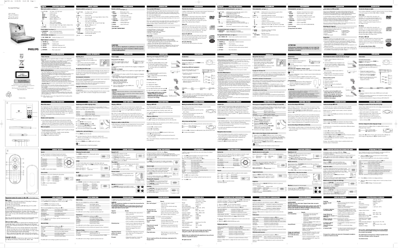 First page image of the manual for PET705