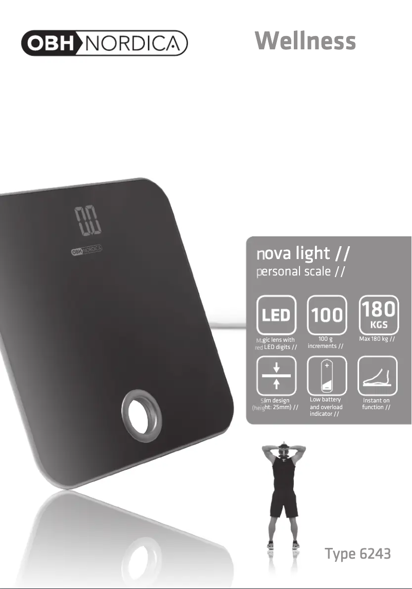 Page n°1 - Manuel utilisateur OBH Nordica Nova Light