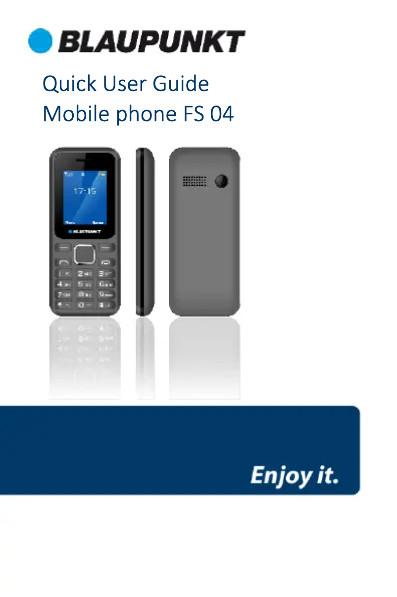 Page n°1 - Manuel utilisateur Blaupunkt FS 04