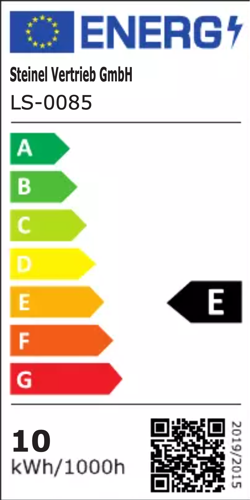 Page n°1 - Label énergétique Steinel RS 16 LED S