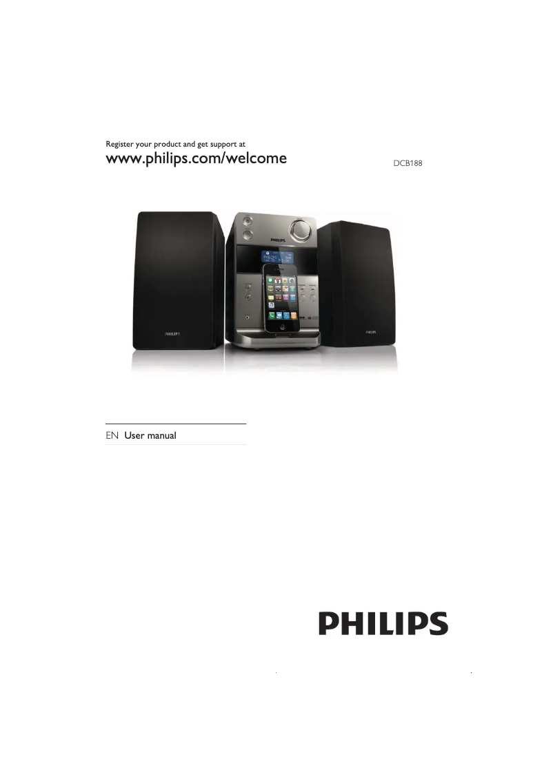 Page n°1 - Manuel utilisateur Philips DCB188