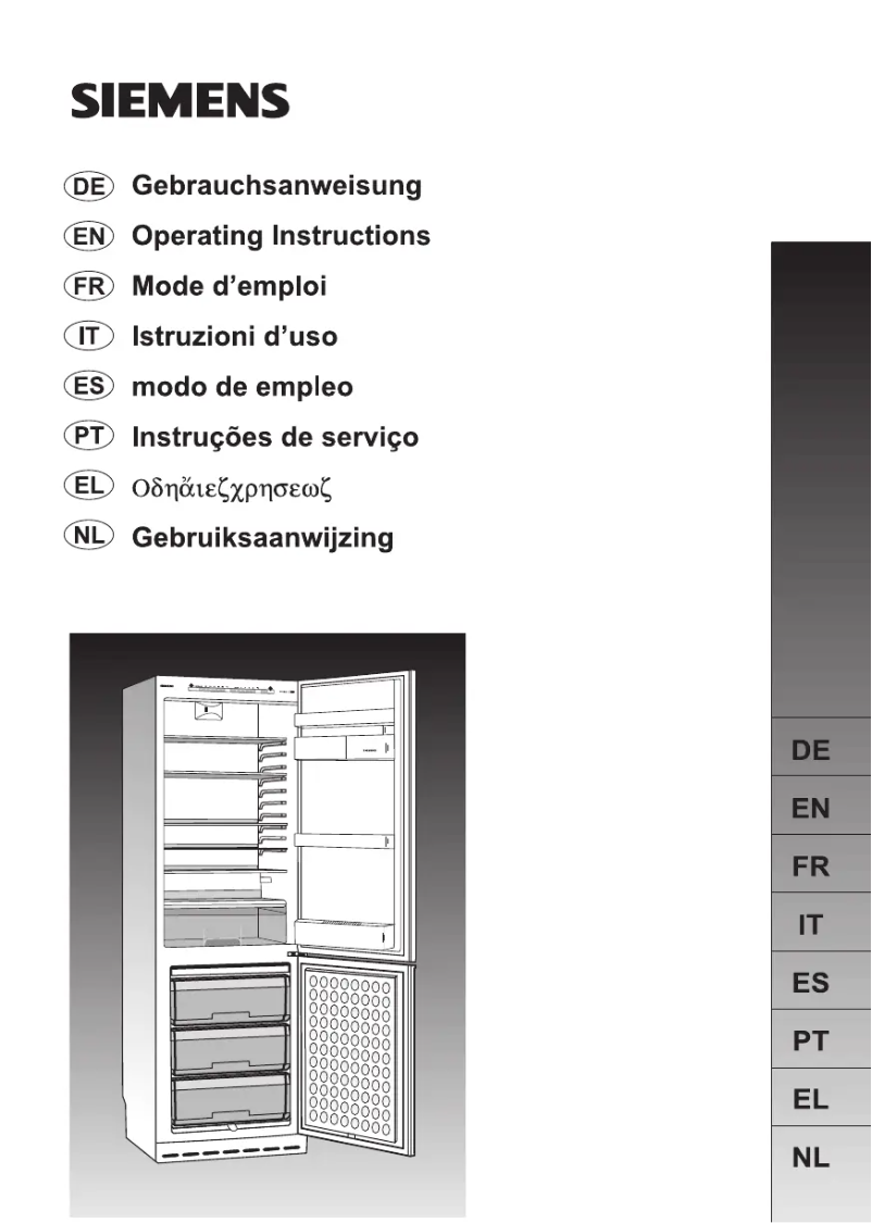 Page n°1 - Manuel utilisateur Siemens KG36SV35